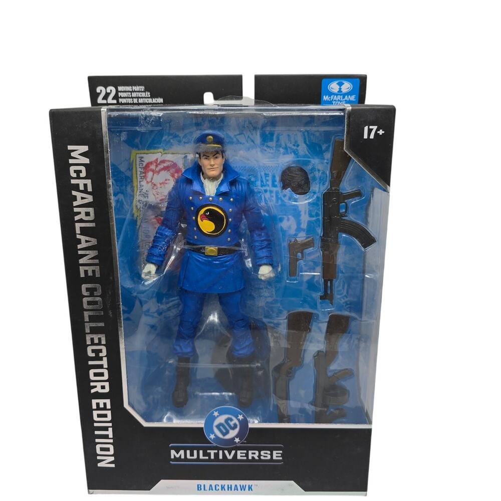 Damaged Box McFarlane DC Multiverse Collector’s Edition BLACKHAWK 7” Action Fig